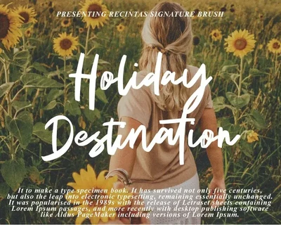 Recintas - Casual Handwritten Brush font