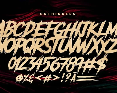 Unthinkers - Modern Horror font