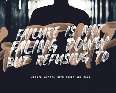 Aversa SVG Font + 27 Brushes