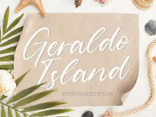 Geraldo Island Handwritten Font