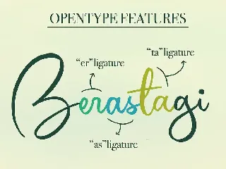 Berastagi | Signature Font