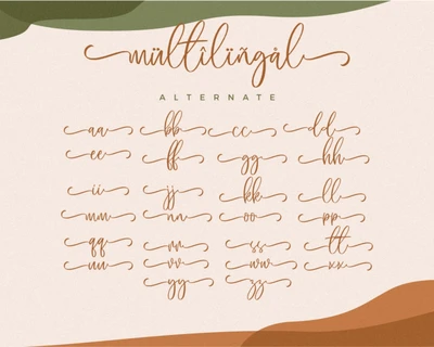 Malica Script Rough font