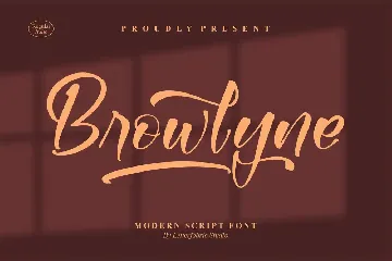 Browlyne Modern Script Font