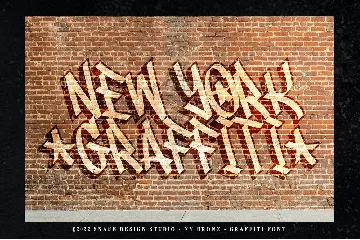 NY Bronx - Graffiti Font