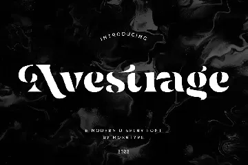 Avestrage - Display Stencil Serif font