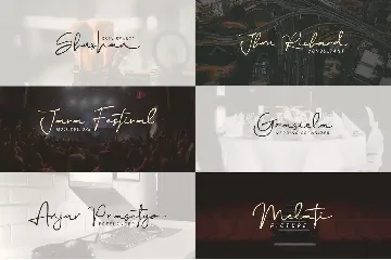 Elegant Script Signature Handwritten Font TNI