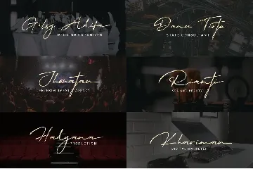 Modern Signature Script Elegant Luxury Font TNI