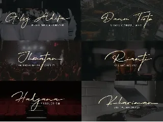 Modern Signature Script Elegant Luxury Font TNI