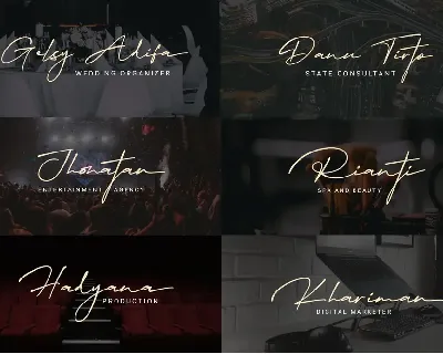 Modern Signature Script Elegant Luxury Font TNI