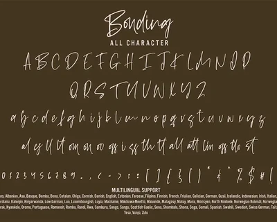 Bonding - Handwritten Font