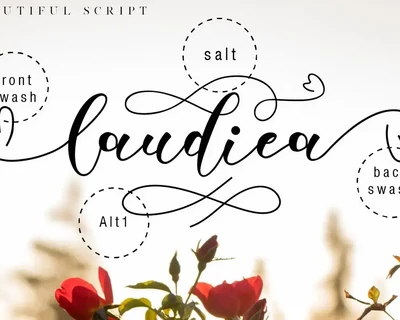 Laudiea - A Lovely Script Font