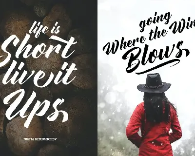 Advections | Brush Script Font