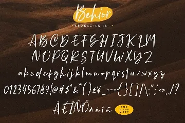 Behior - Handwritten Font