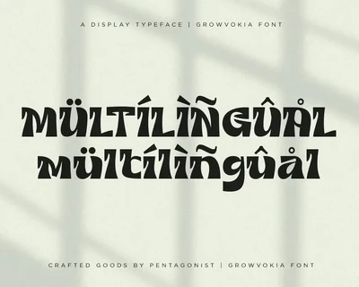 GROWVOKIA | Groovy Display font