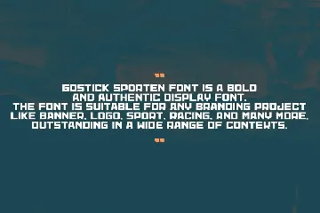 Gostick Sporten font