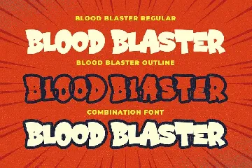 Blood Blaster a Bouncy Cartoon Font