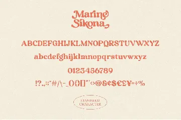 Marine Sikona â€“ Modern Retro Serif font