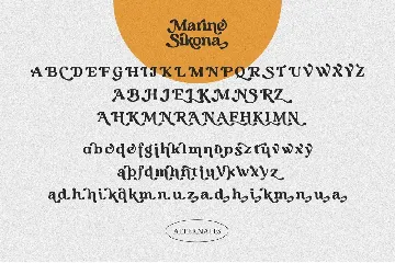 Marine Sikona â€“ Modern Retro Serif font