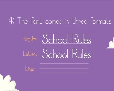 School Rules Font