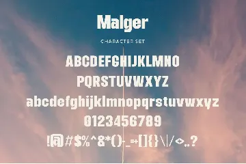 Malger - Modern Sans Serif font