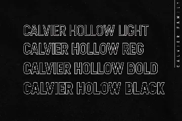 Calvier - Headline Sans Family font