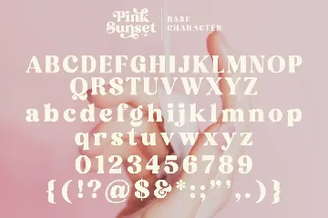 Pink Sunset - Modern Retro Serif font