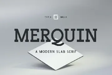 Merquin - Sport and Modern Bold Slab Serif font