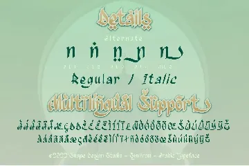 Syukran - Arabic Typeface font