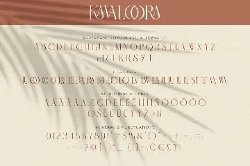 Kavaloora - Stylish Ligatures font