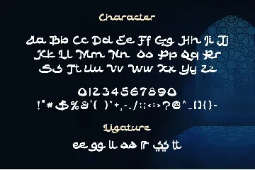 Lentera Ramadhan Arabic Luxury Elegant Font TNI