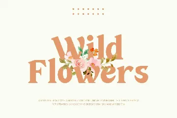 Wild Flowers font