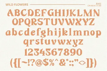 Wild Flowers font