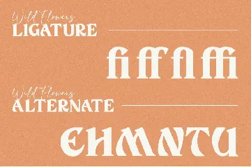 Wild Flowers font