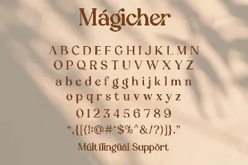 Magicher - Ligatures Connected Serif font