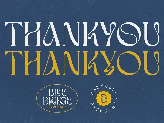 Blue Bridge font