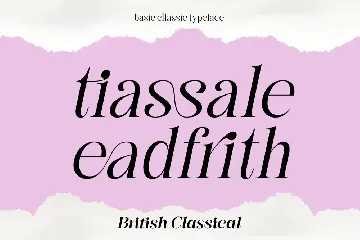 British Classical font