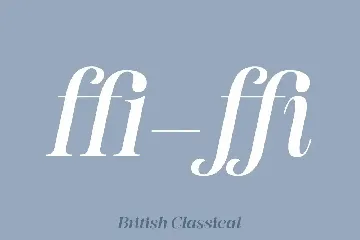 British Classical font