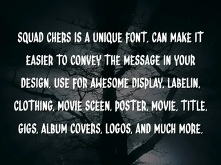 SQUAD CHERS - Horror Font