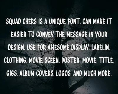SQUAD CHERS - Horror Font