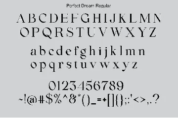 Perfect Dream font