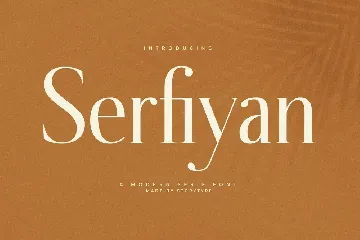 Serfiyan A Modern Serif Font