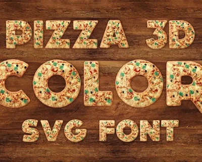 Pizza Color Font