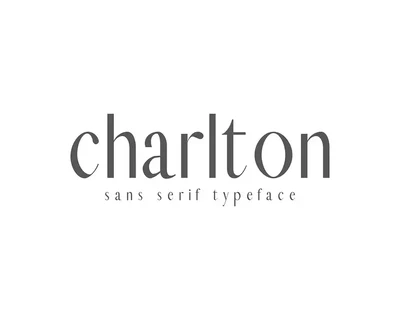 Charlton Sans Serif Font Family