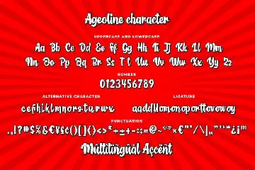 Ageoline Bouncy Script Font