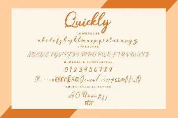 Quickly Express Script Business Font