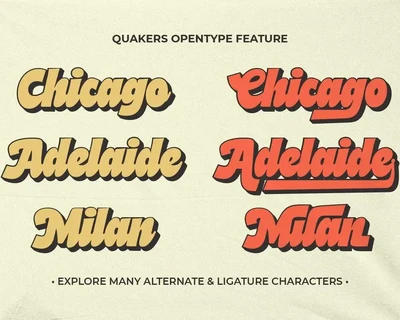 Quakers font