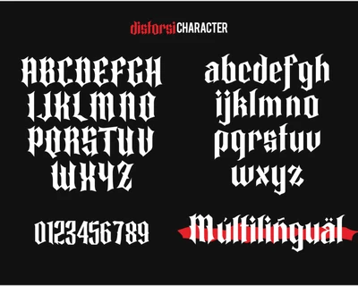 Distorsi Blackletters font
