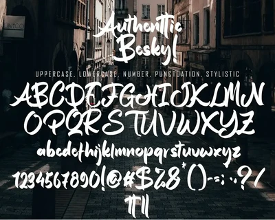 Authentic Besky font