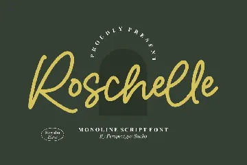 Roschelle Monoline Script Font