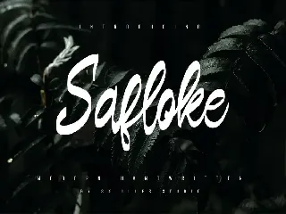 Safloke - Modern Handwritten font